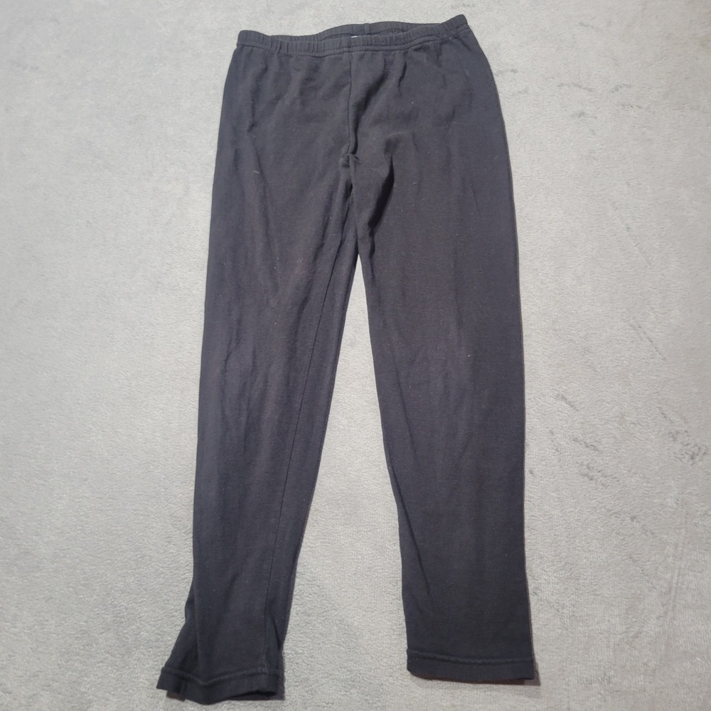 Piper Leggings Girls Black Solid Cotton Blend Elastic Waist‎ Casual Basic